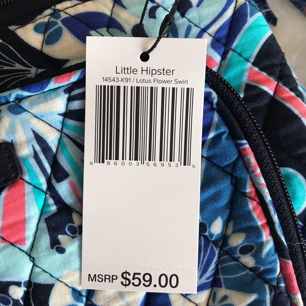 NWT Vera Bradley Little Hipster Lotus Flower Swirl - Picture 6 of 8